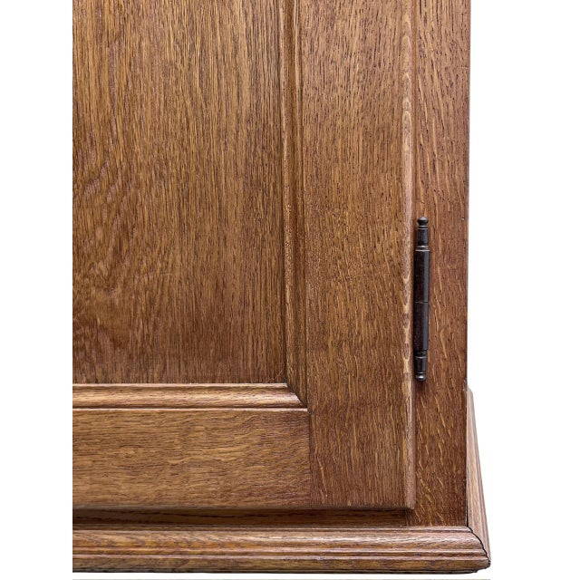 Antique Oak Wall-Mounted Cabinet, 1900s For Sale - Image 13 of 14