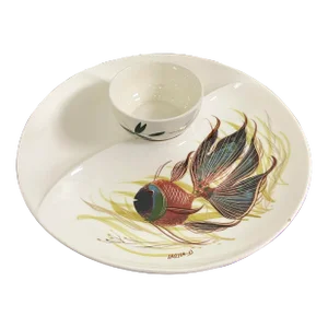 Sascha Brastoff Divided Serving Plate