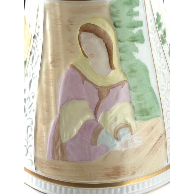 Porcelain Lithophane Table Lamp from PMP Plaue von Schierholz, 1950s For Sale - Image 11 of 18