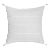Light Grey & White Embr Stripes Down Alternative Linen Pillow For Sale