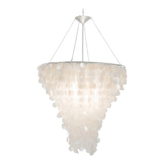 Matthew Izzo Home - Large Capiz Shell Chandelier For Sale