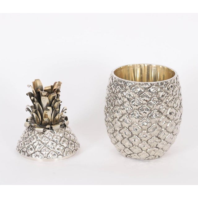 Vintage German Silver Plate Pineapple Ice Bucket from WMF, 1960s For Sale - Image 6 of 13