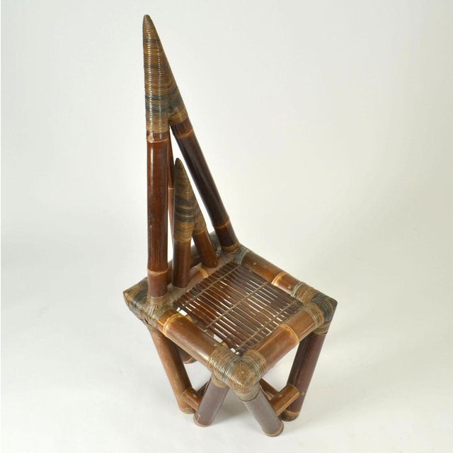 1950s Sculptural Bamboo Chair, 1950s For Sale - Image 5 of 16
