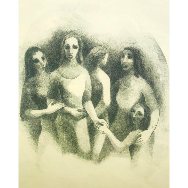 Mid-Century Modern Mid Century Art Sketch by Barbara Lekberg For Sale - Image 3 of 7