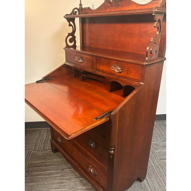 Early 20th Century Victorian Secretary Desk For Sale - Image 4 of 7