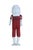 Antique Japanese bisque doll featuring a soft body and bisque head, arms and legs. Dimensions: 1.5" x 1.25" x 7" (W x D x H)