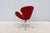 Red Danish Mid-Century Modern Arne Jacobsen for Fritz Hansen Red Leather Swan Chair, New For Sale - Image 8 of 18
