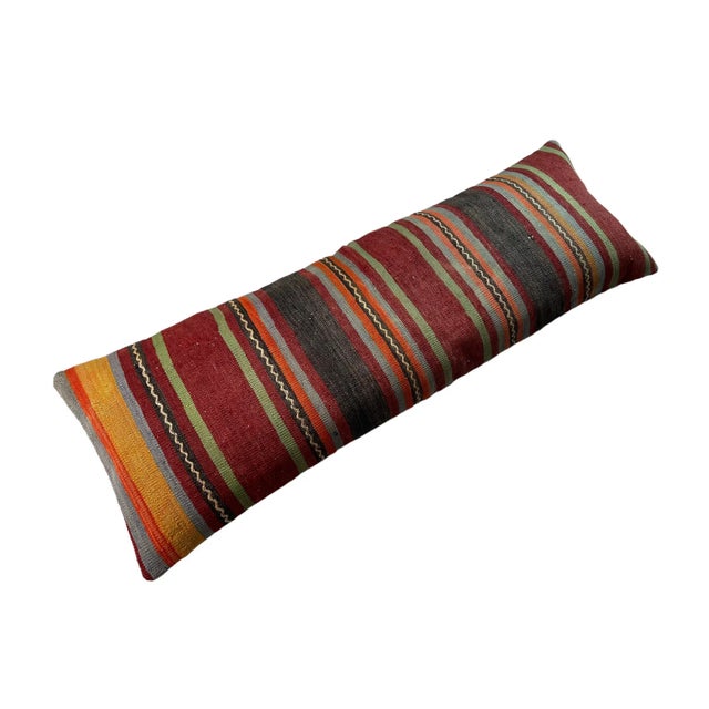 Textile Vintage Turkish Kilim Cushion Cover For Sale - Image 7 of 11
