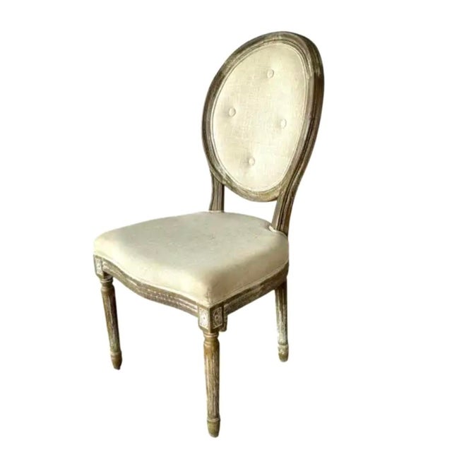 Early 21st Century Louis XVI Style Dining Chairs Set of Four For Sale - Image 5 of 11