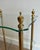 Brass Brass side table with 2 glass shelves French work, Maison Jansen Circa 1940 For Sale - Image 8 of 12