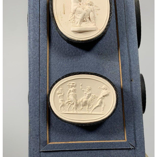 Pair of Obelisks Decorated with Cameos in Antique Style, Late 18th Century For Sale - Image 11 of 12