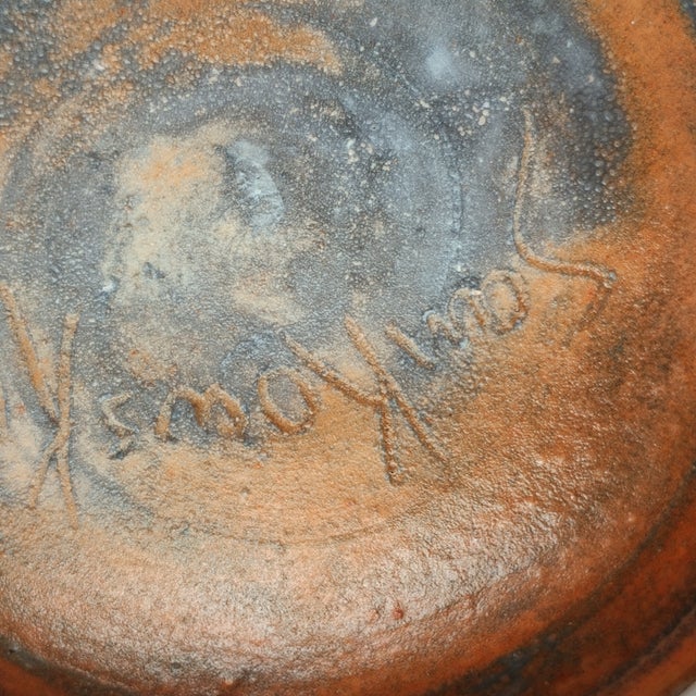 Brutalist Lively Ceramic Bowl Sam Kowski Statement Table Deco For Sale - Image 3 of 5