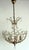Brass and Lead Crystal 5-Light Chandelier, 1970s For Sale - Image 6 of 12