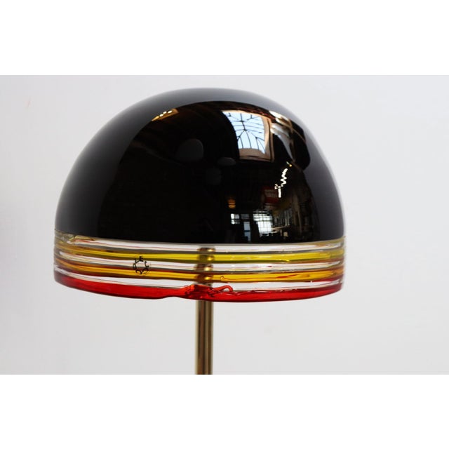 Black Set of Two "Febo" Floor Lamps in Glass and Marble by Roberto Pamio for Leucos For Sale - Image 8 of 12