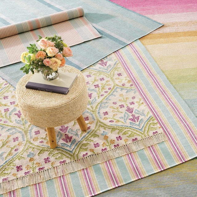 Dash & Albert Dash & Albert by Annie Selke Shore Stripe Woven Cotton Rug, 8' 6" x 11' 6" For Sale - Image 4 of 6