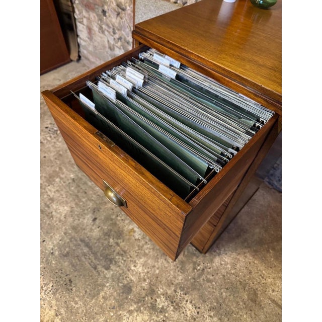 Vintage Industrial Wooden Filing Drawers, 1930s For Sale - Image 11 of 18