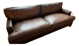 Chocolate Brown Leather Sofa