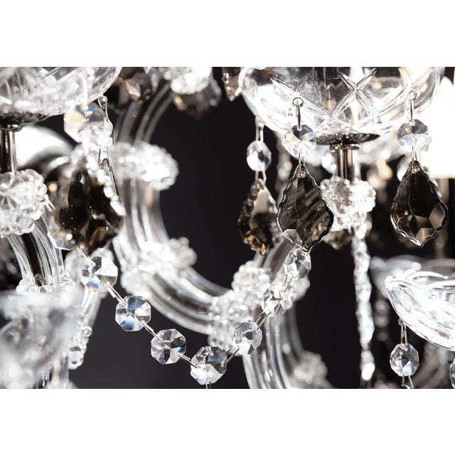 Contemporary Maria Theresa Noir 45 Lights Chandelier in Black Nickel and Crystal by Aggiolight For Sale - Image 3 of 7