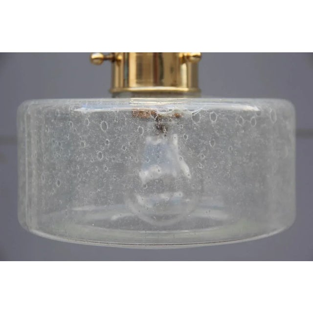 Brass and Murano Glass Pendant Lamp, 1970s For Sale - Image 6 of 13