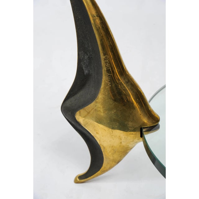 Vintage Bronze Side Tables by Willy Daro, Set of 2 For Sale - Image 6 of 7