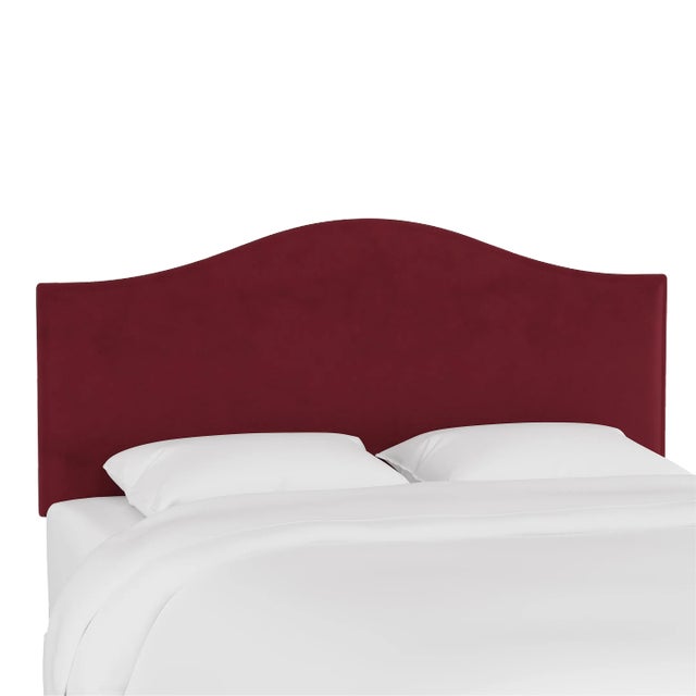 Kenmore Headboard in Berry Classic Velvet, Twin For Sale