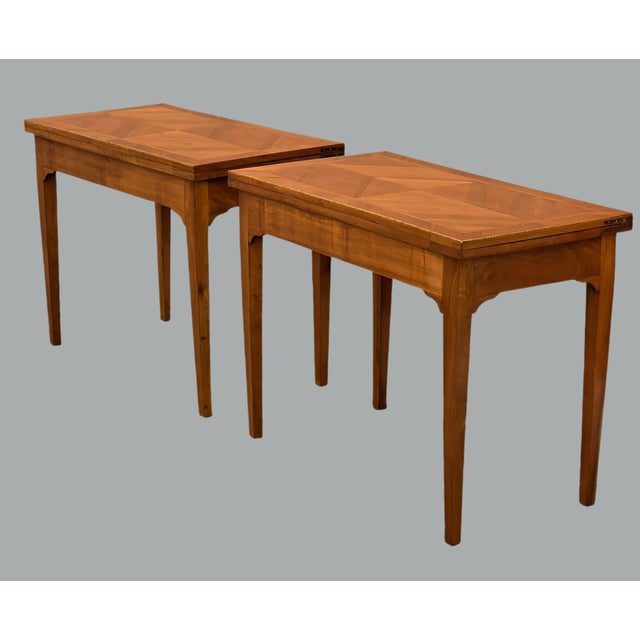 Book-Shaped Game Tables in Cherrywood, 1800, Set of 2 For Sale - Image 3 of 11