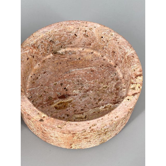 1970s Lidded Box in Red Travertine by Up & Up, Massa-Carrara Italy, 1970s For Sale - Image 5 of 16