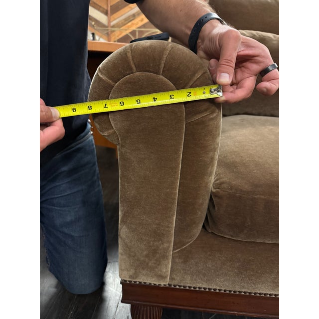 Ebanista Carmona Sofa, Brown Mohair For Sale - Image 13 of 16