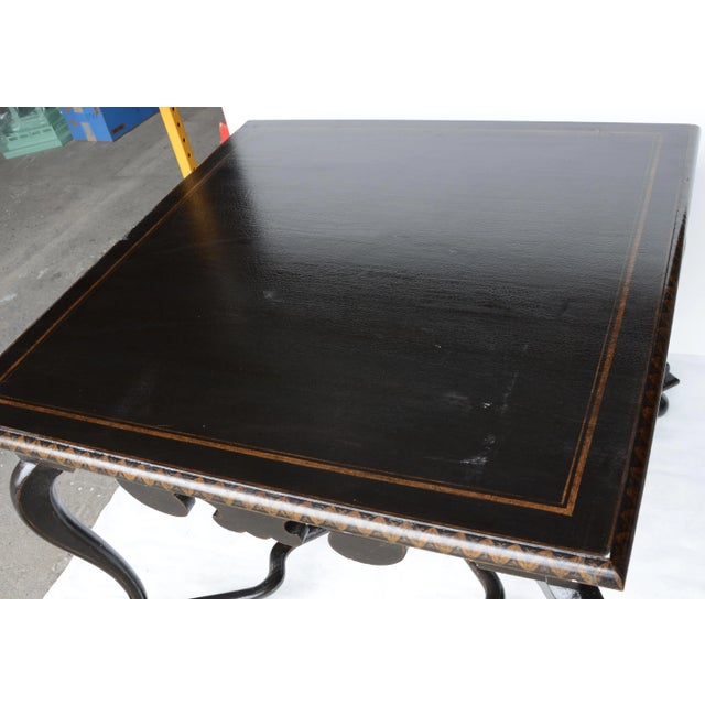 VintageStylized Game Table.Square Table For Sale - Image 4 of 6