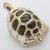Vintage Italian Handmade Sterling Silver 925 Enameled Turtle Figurine from Saturno, 1980s For Sale - Image 4 of 12
