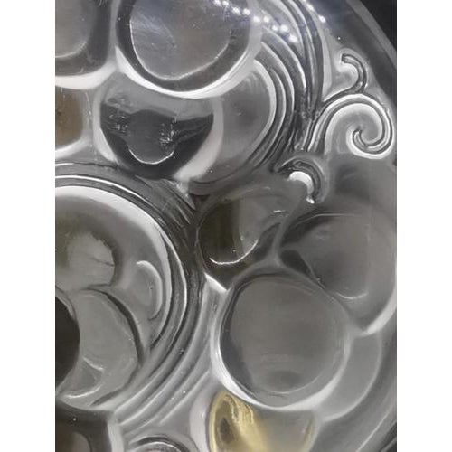 Art Deco Marienthal Brunch or Dessert Plates in Glass by Rene Lalique, France, 1927, Set of 4 For Sale - Image 10 of 11