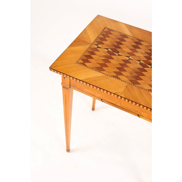 Wood 19th Century Louis XVI Side Table in Cherry Wood, 1850 For Sale - Image 7 of 11