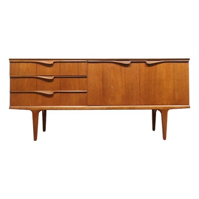 Mid Century Modern Vintage Teak British Credenza Sideboard For Sale