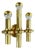 Brass Tube Torch Wall Light from Gaetano Sciolari, Italy, 1970s For Sale