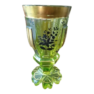 Antique Bohemian Glass Moser Crystal Spa Glass