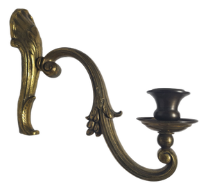 Classicist Bronze Wall Lamp, Poland, 1900s