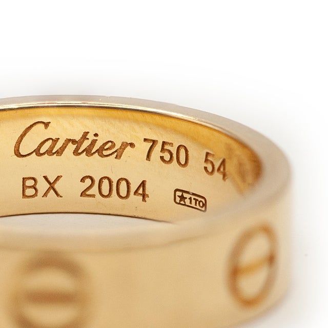 1990s Cartier 18k Yellow Gold Love Ring, Size 6.75 | Chairish