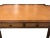 Chestnut Ardley Hall Oval Handcrafted Mahogany Desk With Inlaid Leather Top For Sale - Image 8 of 13