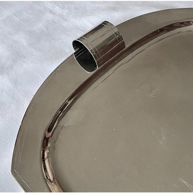Art Deco Silver-Plated Tray, France, 1930s For Sale - Image 3 of 5