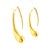 Metal Tiffany & Co. Elsa Peretti Spain 18k Gold Teardrop Earrings For Sale - Image 7 of 8
