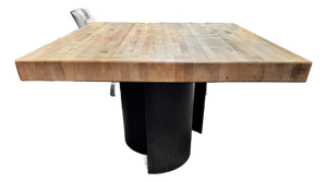 Industrial Butcher Block Table