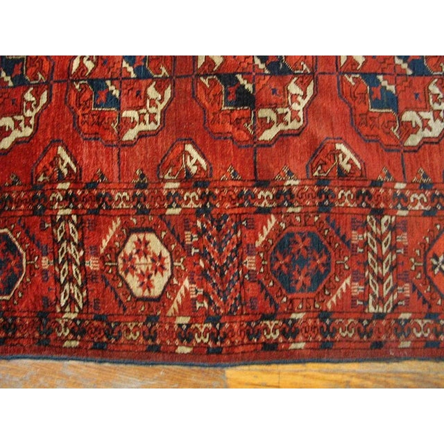 Mid 19th Century Central Asian Tekke Turkmen Main Carpet ( 6'6" x 9'-198 x 275 ) For Sale In New York - Image 6 of 7