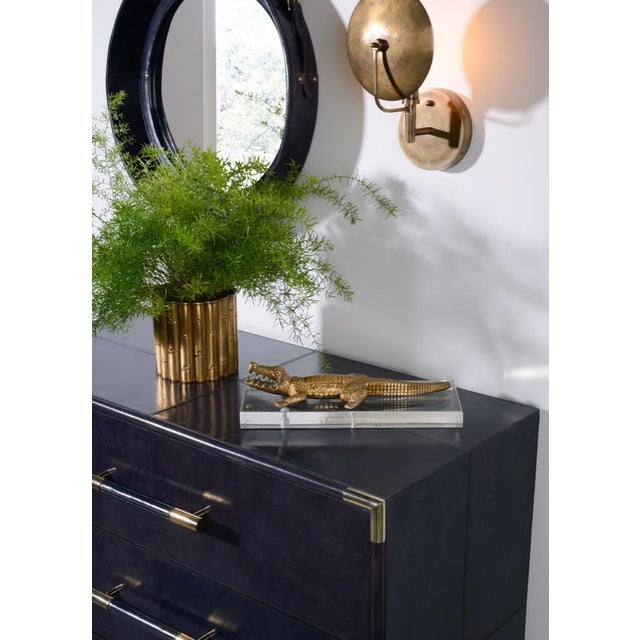Contemporary Wildwood Dovi Brass Sconce For Sale - Image 3 of 6