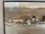 Unknown, Winter Landscape Village Snow, 1994, Oil on Cardboard For Sale - Image 9 of 13