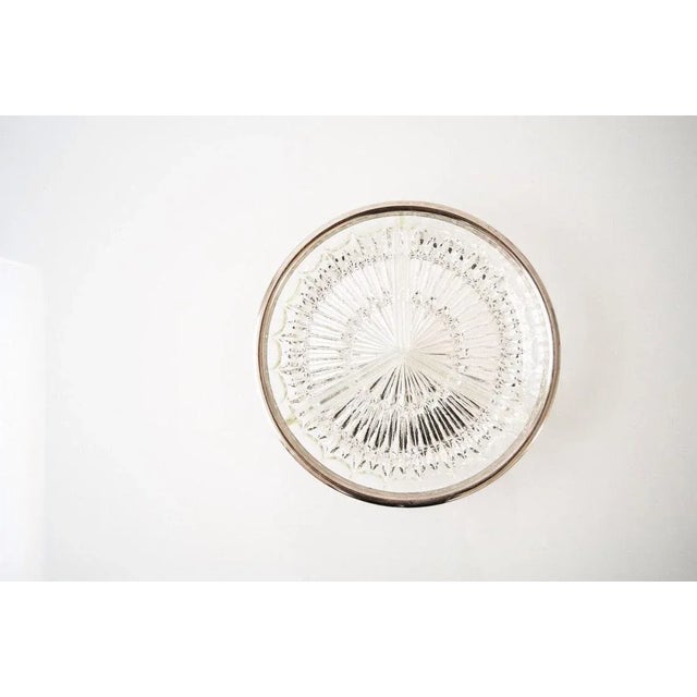 • Beautiful classic mid century cut glass crystal bowl or dish. • Shallow profile with three divided sections. • Pretty,...