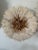 2010s African Juju Feather Headdress, 19 In. Diameter, White and Brown For Sale - Image 5 of 6