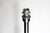 Mid-Century Modern Vintage Chrome and Glass Floor Lamp attributed to Richard Essig, 1970s For Sale - Image 3 of 11