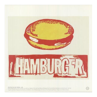Andy Warhol Hamburger, 1993 For Sale