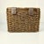 1980s Vintage Boho Chic Arts & Crafts Coastal Woven Jute Wicker & Bentwood Storage Lidded Basket For Sale - Image 13 of 15