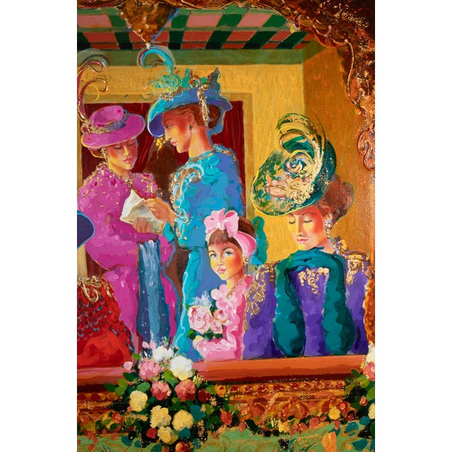 Contemporary Late 20th Century Otto De Souza Aguiar - Night at the Opera - Original Oil on Canvas For Sale - Image 3 of 5